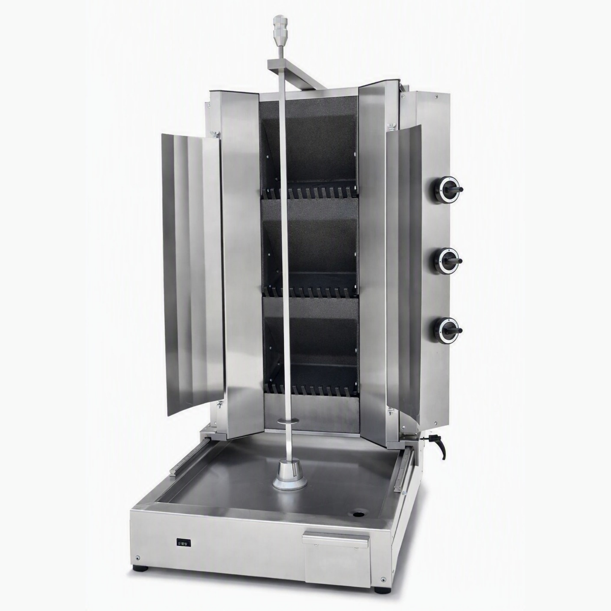 3 Burner Lava Rock Doner Kebab Machine with Motor
