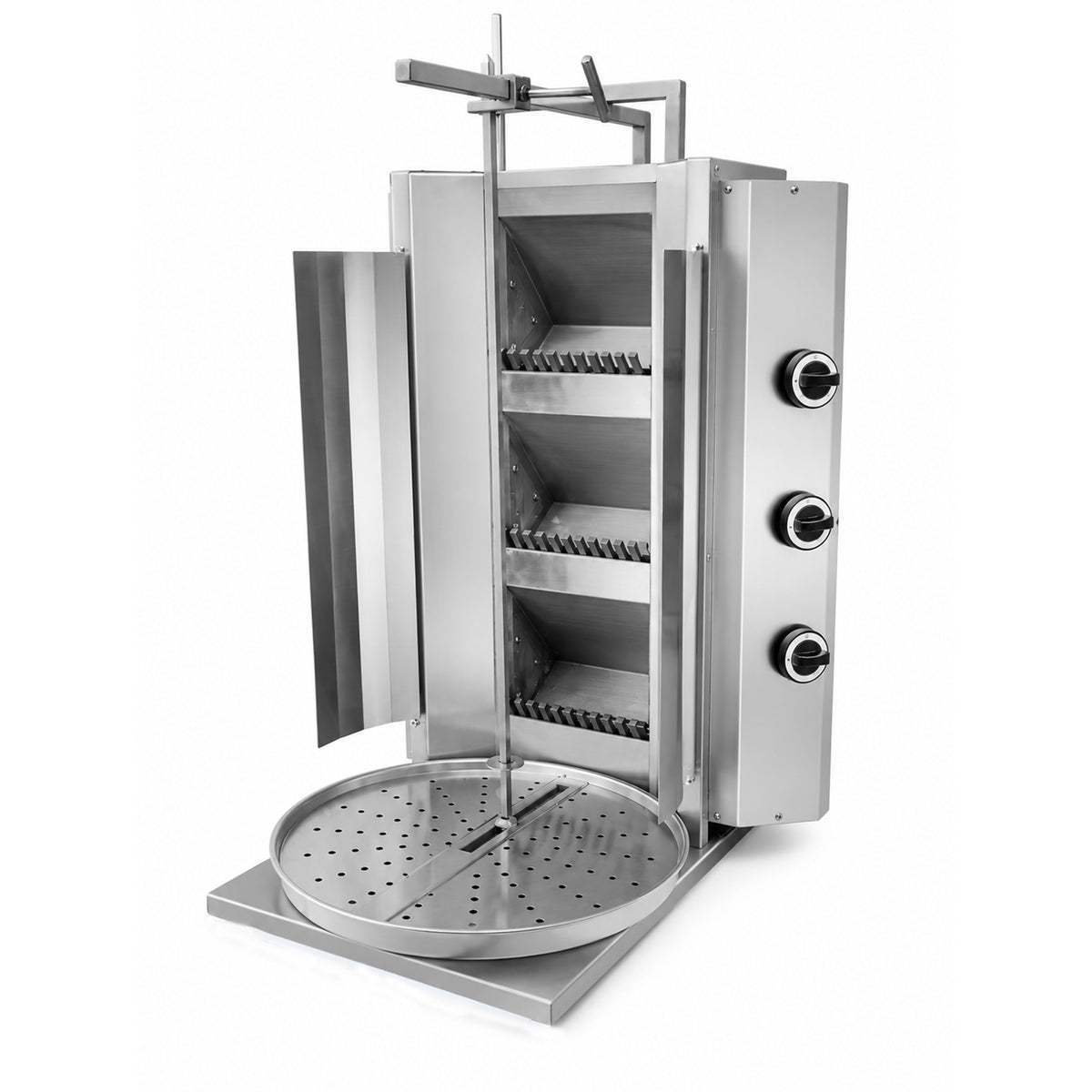 NASU 3 burner lava rock doner kebab machine