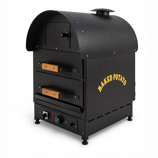 NASU MKFE20 commercial electric potato oven with two drawers